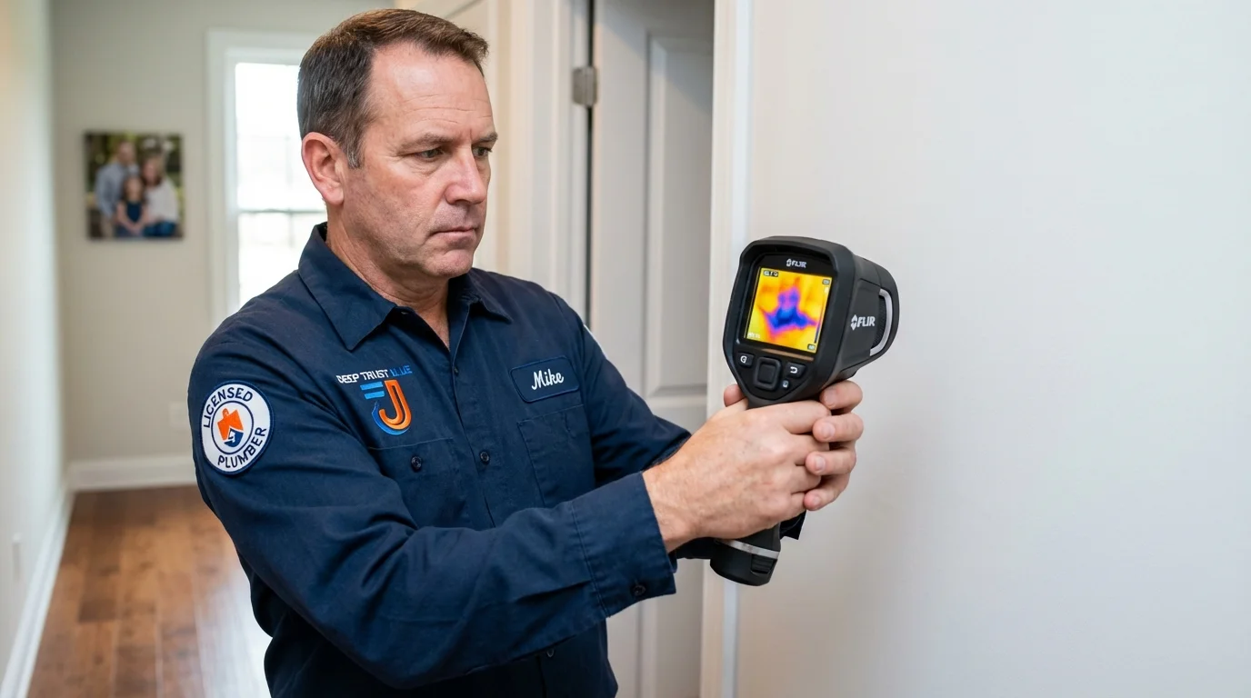 Thermal imaging leak detection by Johns Plumbing LLC in Erie